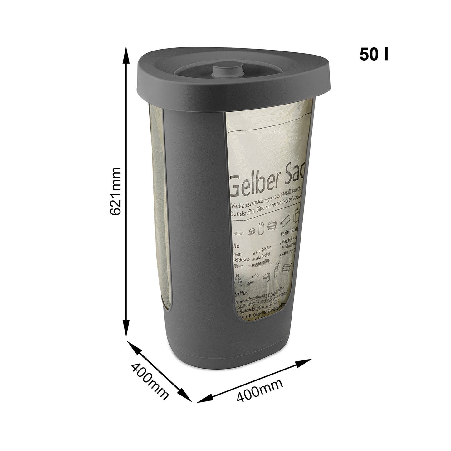 Müllsackständer 50 l FABU ECO