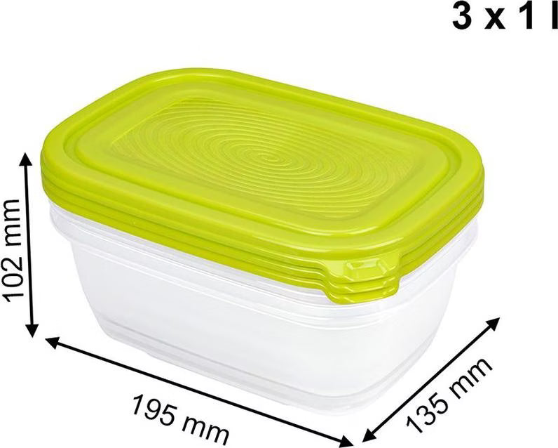 Rotho FOOD BOX SUNSHINE SET3 1.0L