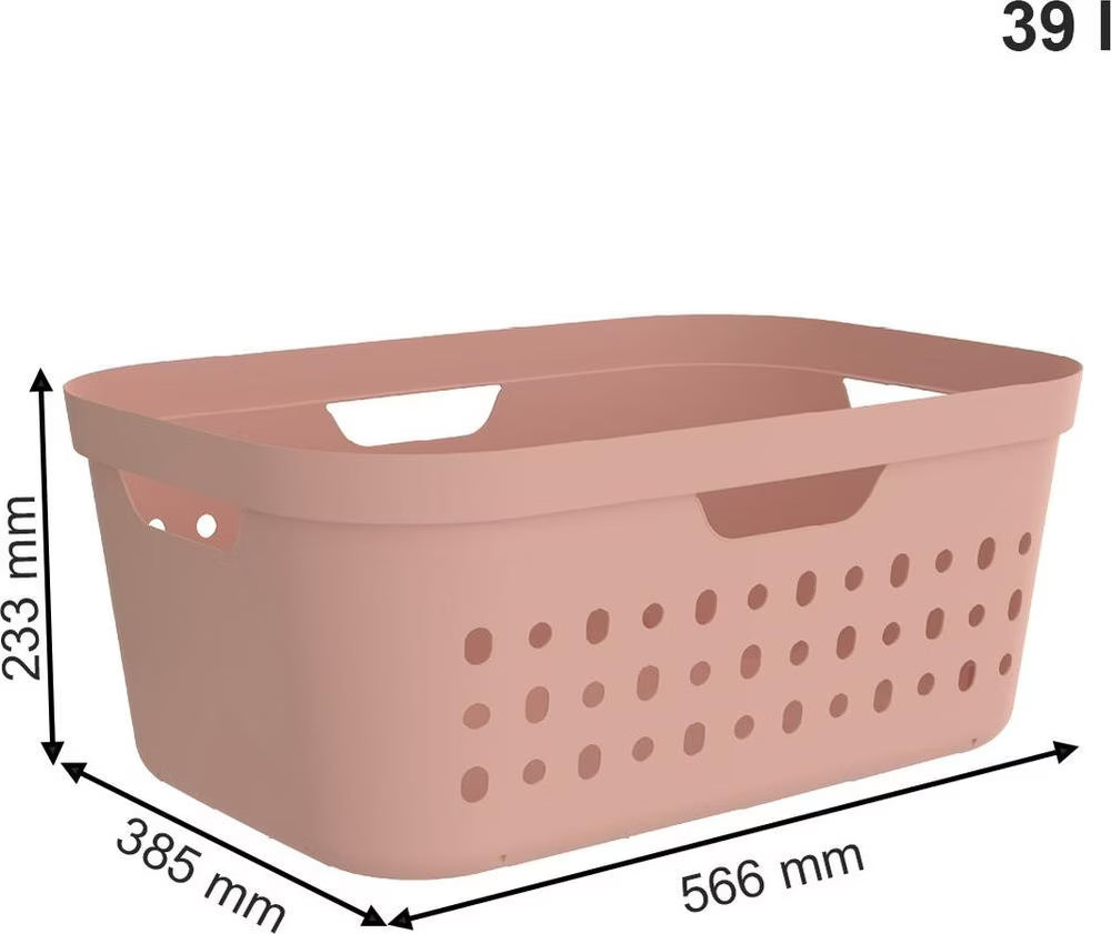 Panier à linge Rotho Jona 39L BLANC