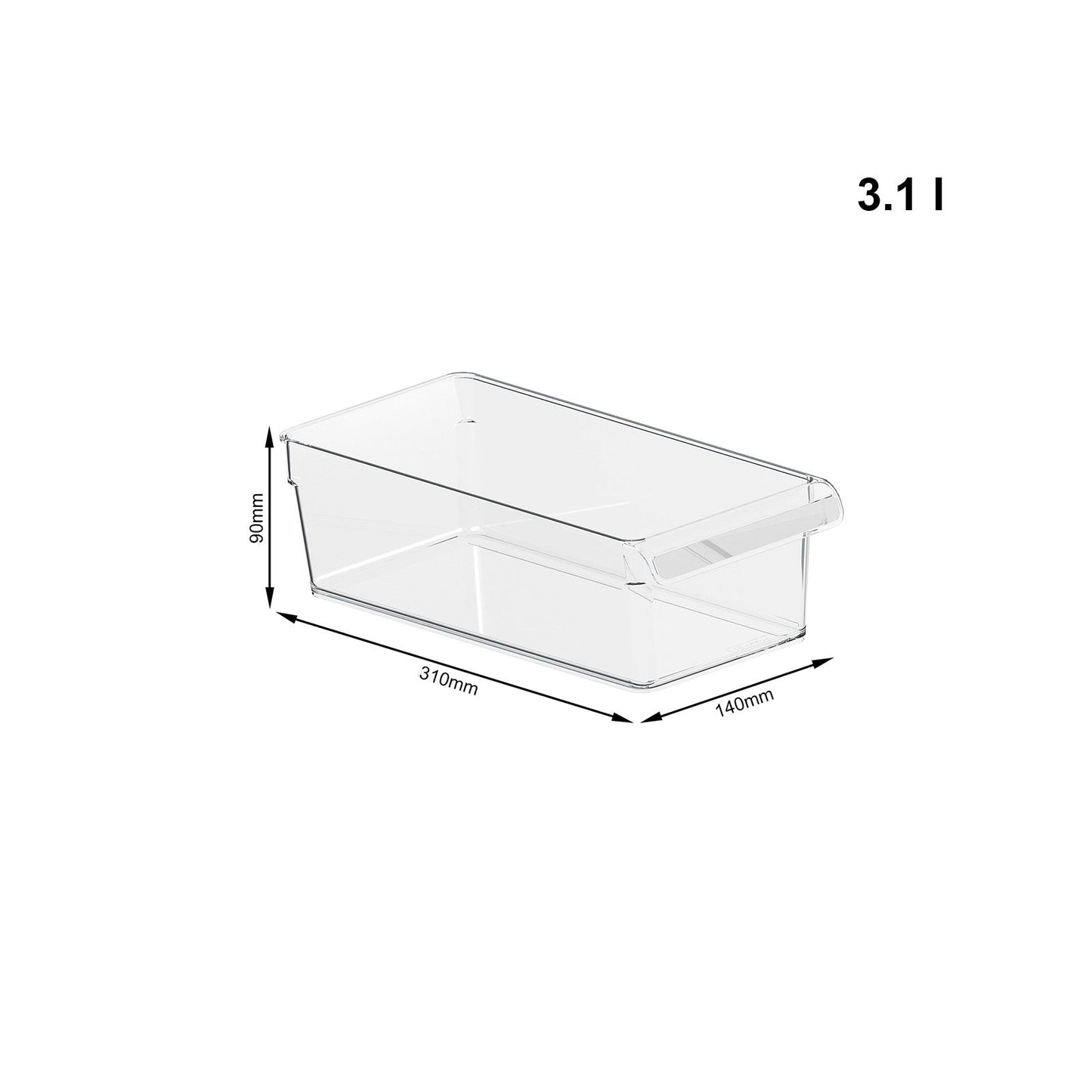 3er Set Kühlschrankorganizer LOFT