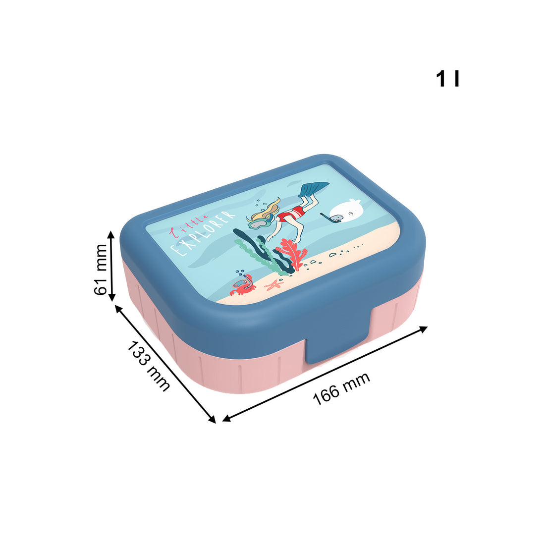 Boîtes à goûter 1 l MEMORY KIDS PINK + IMAGE