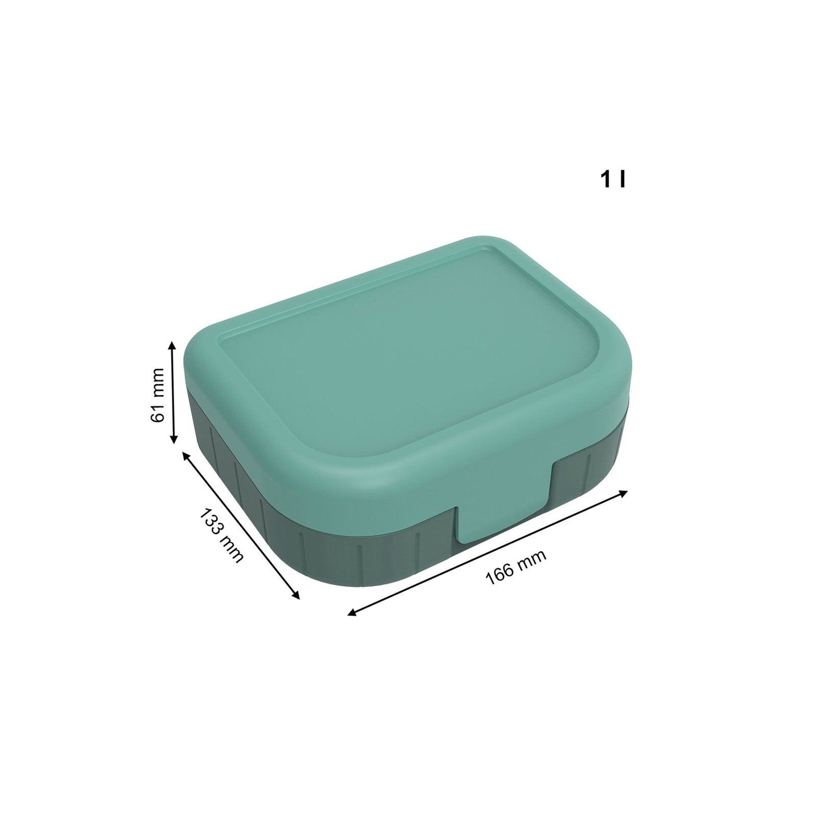 Boîtes à goûter 1 l MEMORY KIDS VERT