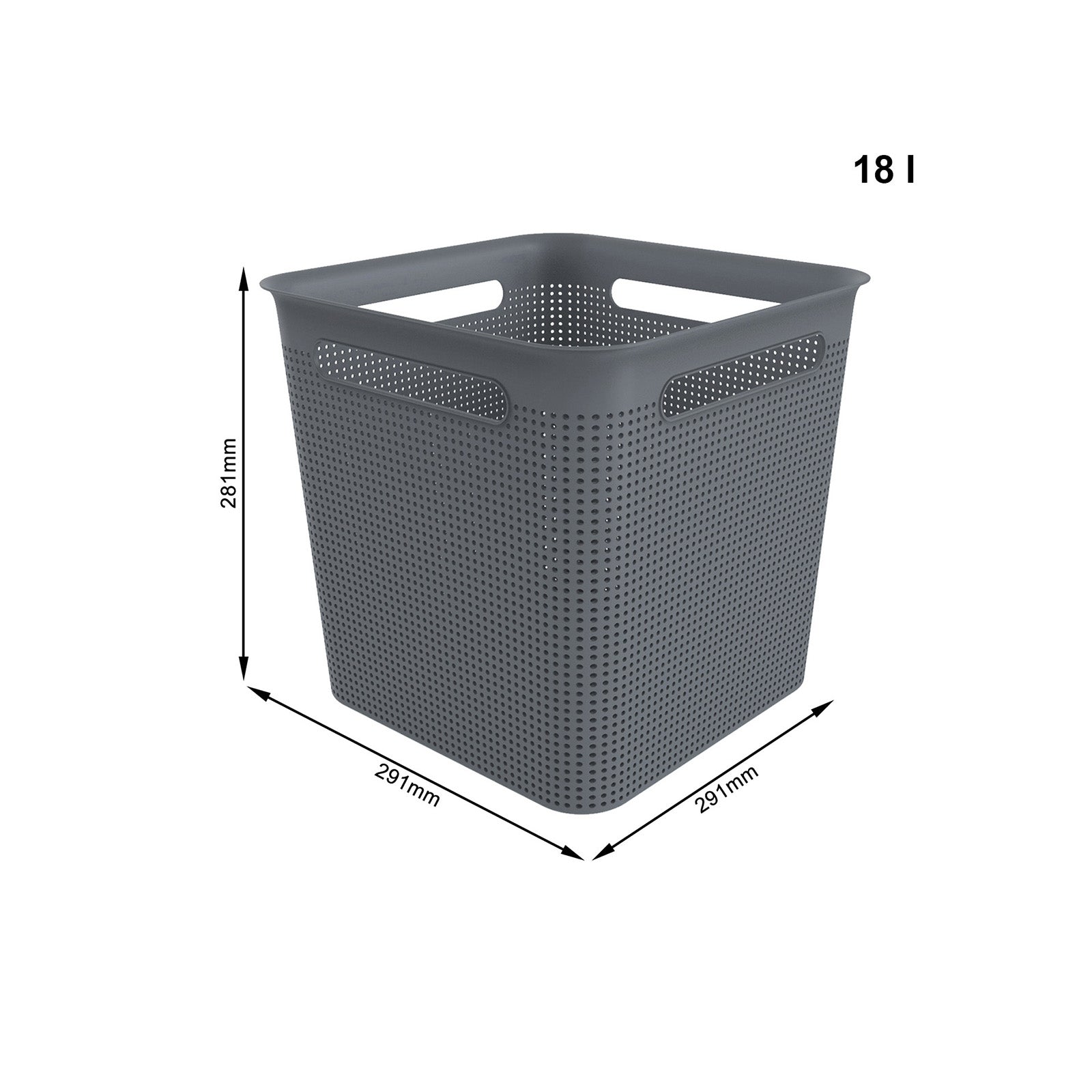Panier de Rangement Carré 18L BRISEN
