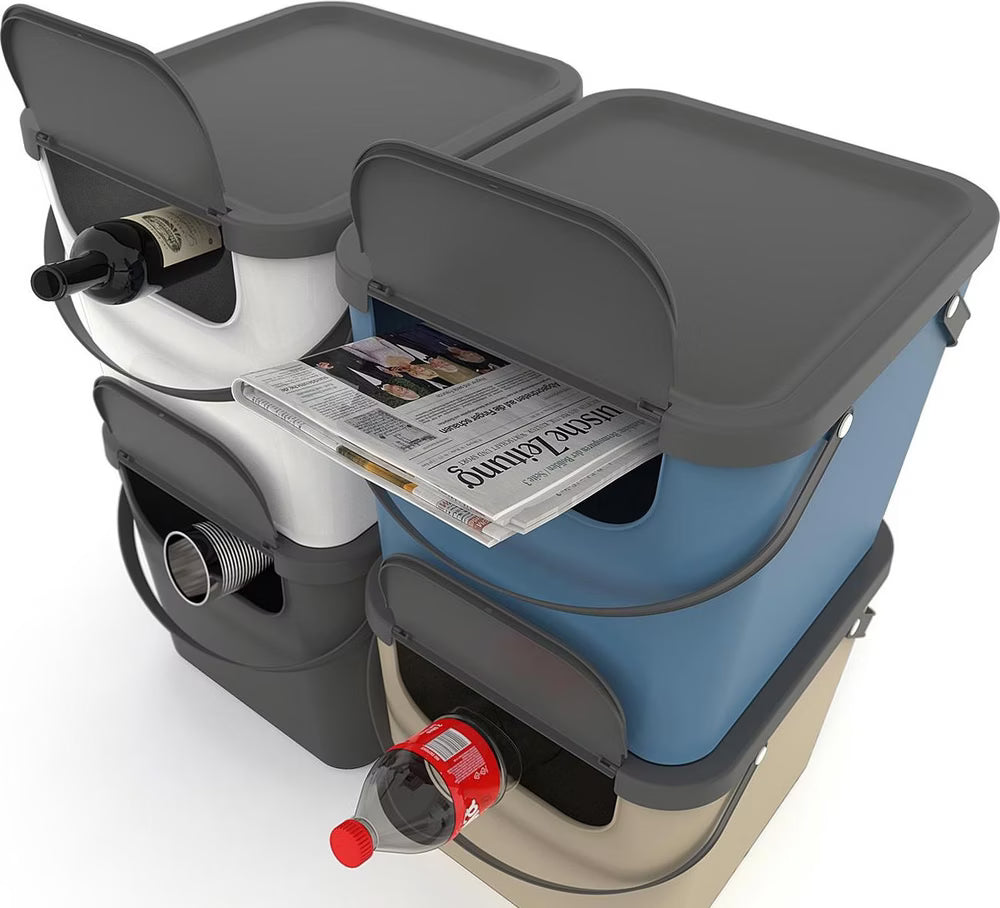 Poubelle de recyclage Rotho Albula 40 l, bleue