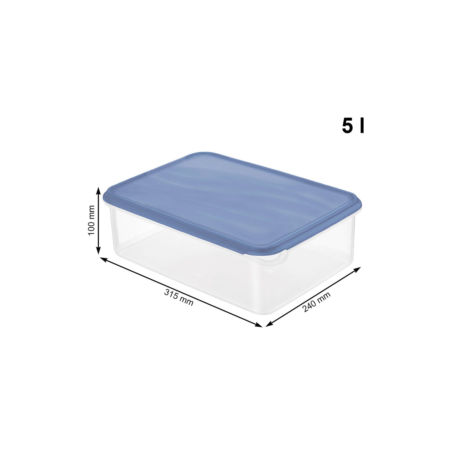 Boîte frigo carrée, 5 l RONDO