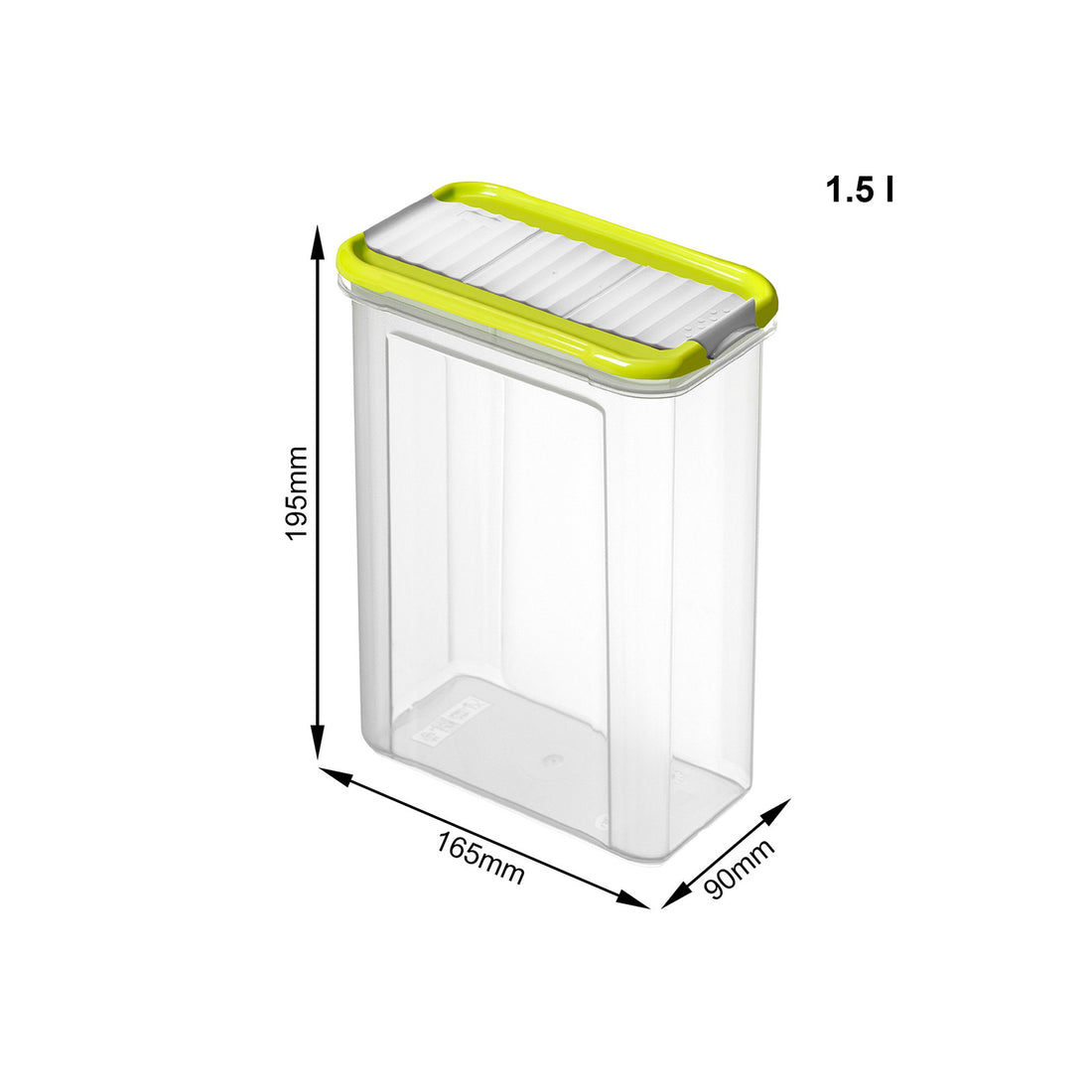 Boîte de rangement verrouillable avec 2 ouvertures 1,5 l DOMINO