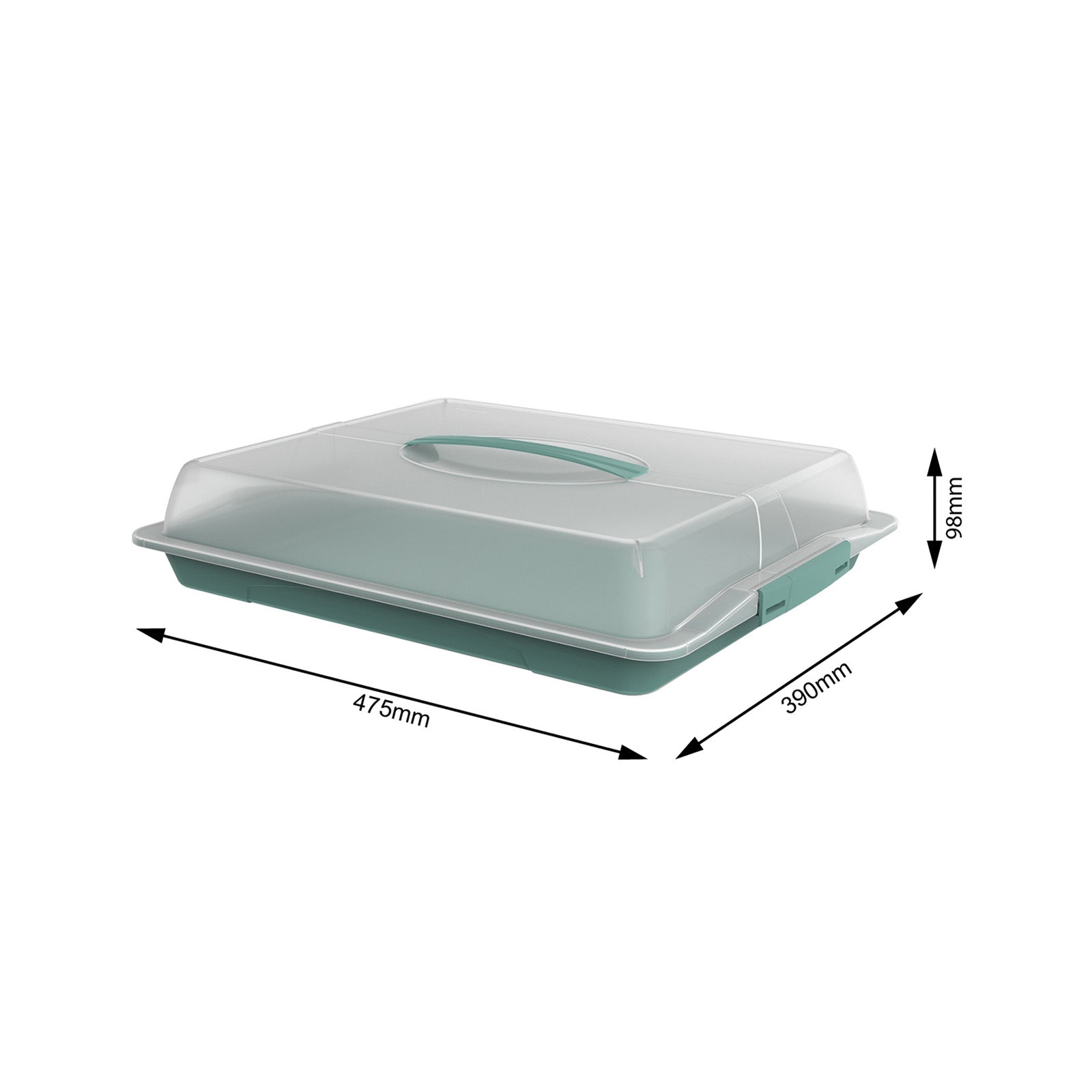 Boîte de transport avec couvercle et poignée