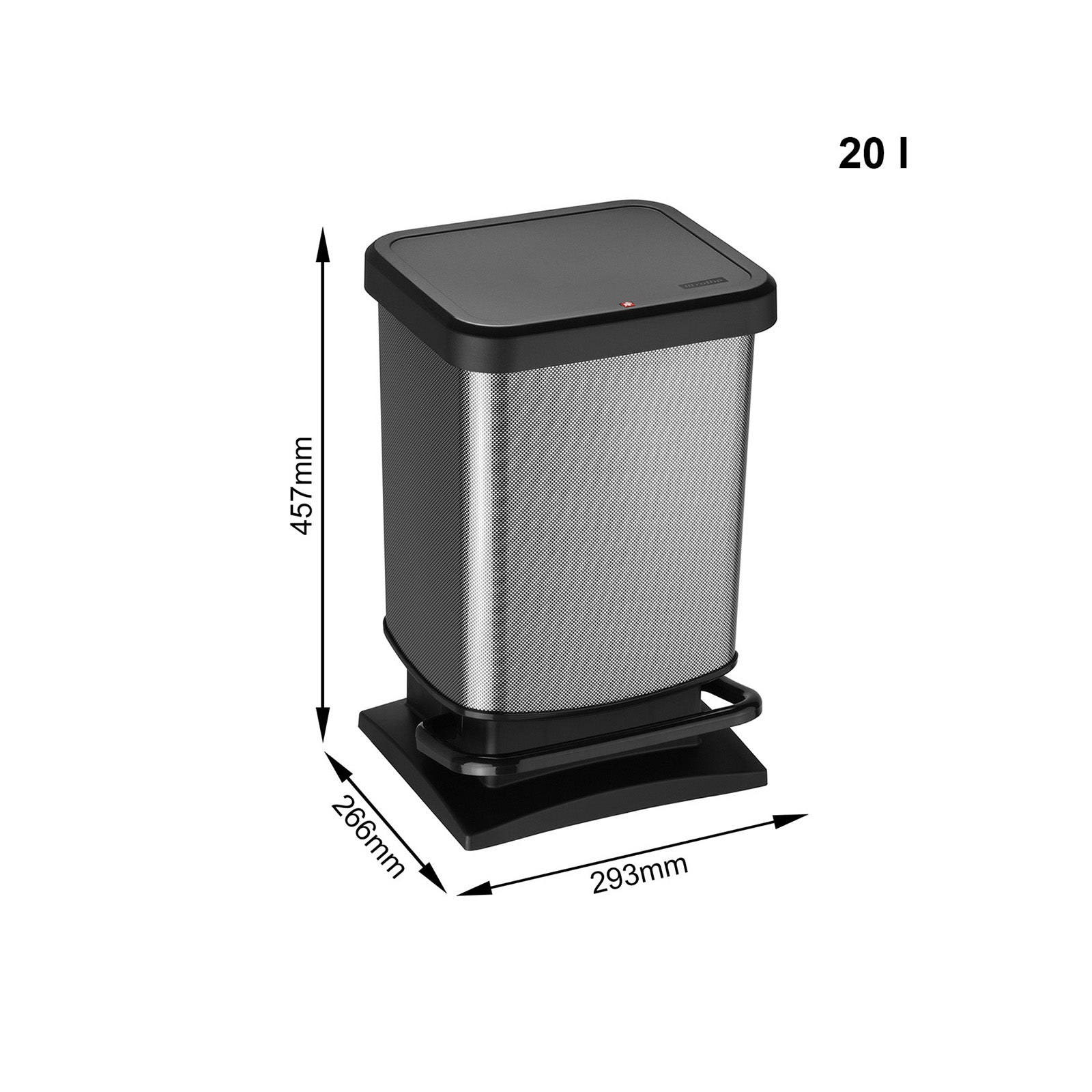 PASO  CARBONNE 20L PETIT CARRE GRIS