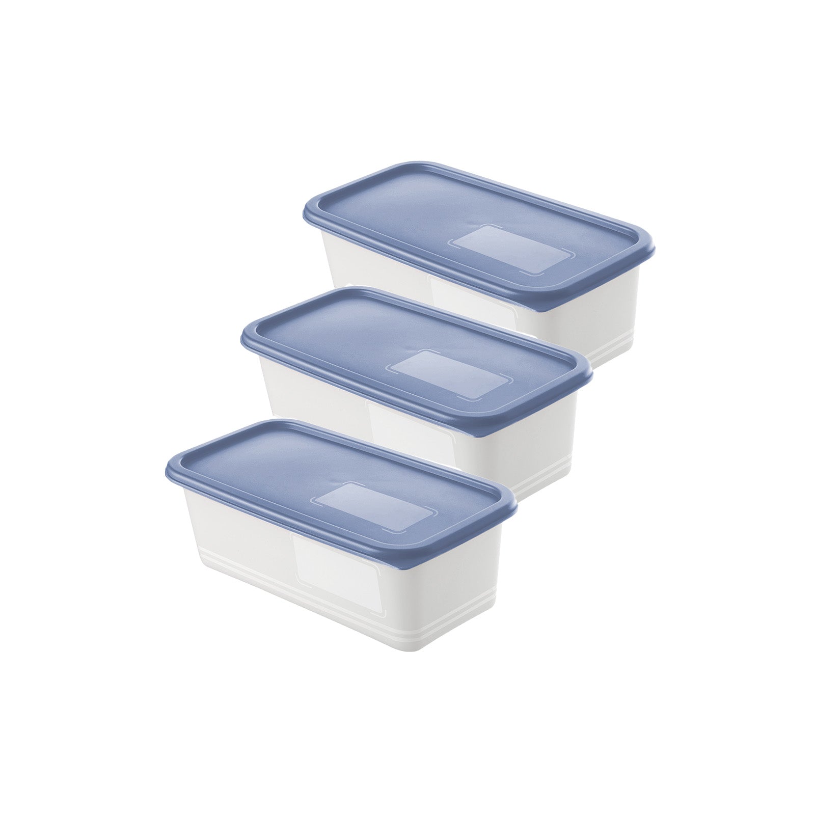 Ensemble de boîtes de congélation 3 x 1,2L ROUGE