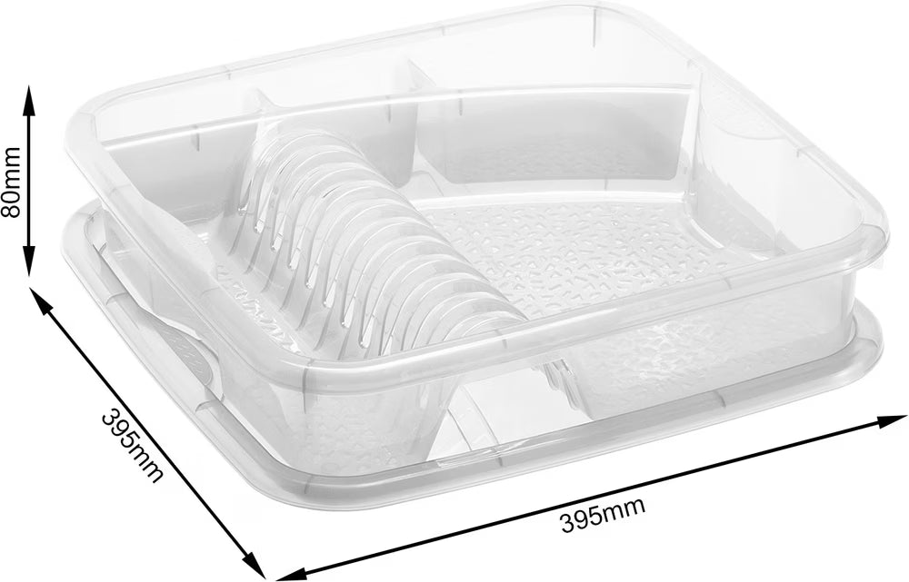 Égouttoir géométrique Rotho transparent