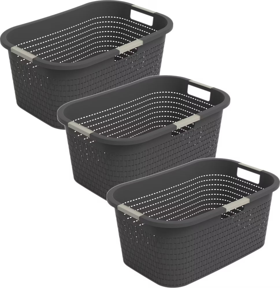 Paniers à linge Country 40L NOIR