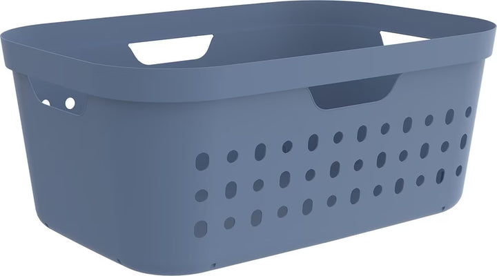 Panier à linge Rotho « Jona » 39 l bleu horizon