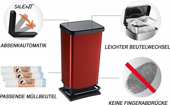 Rotho Paso COULEUR ROUGE 40L