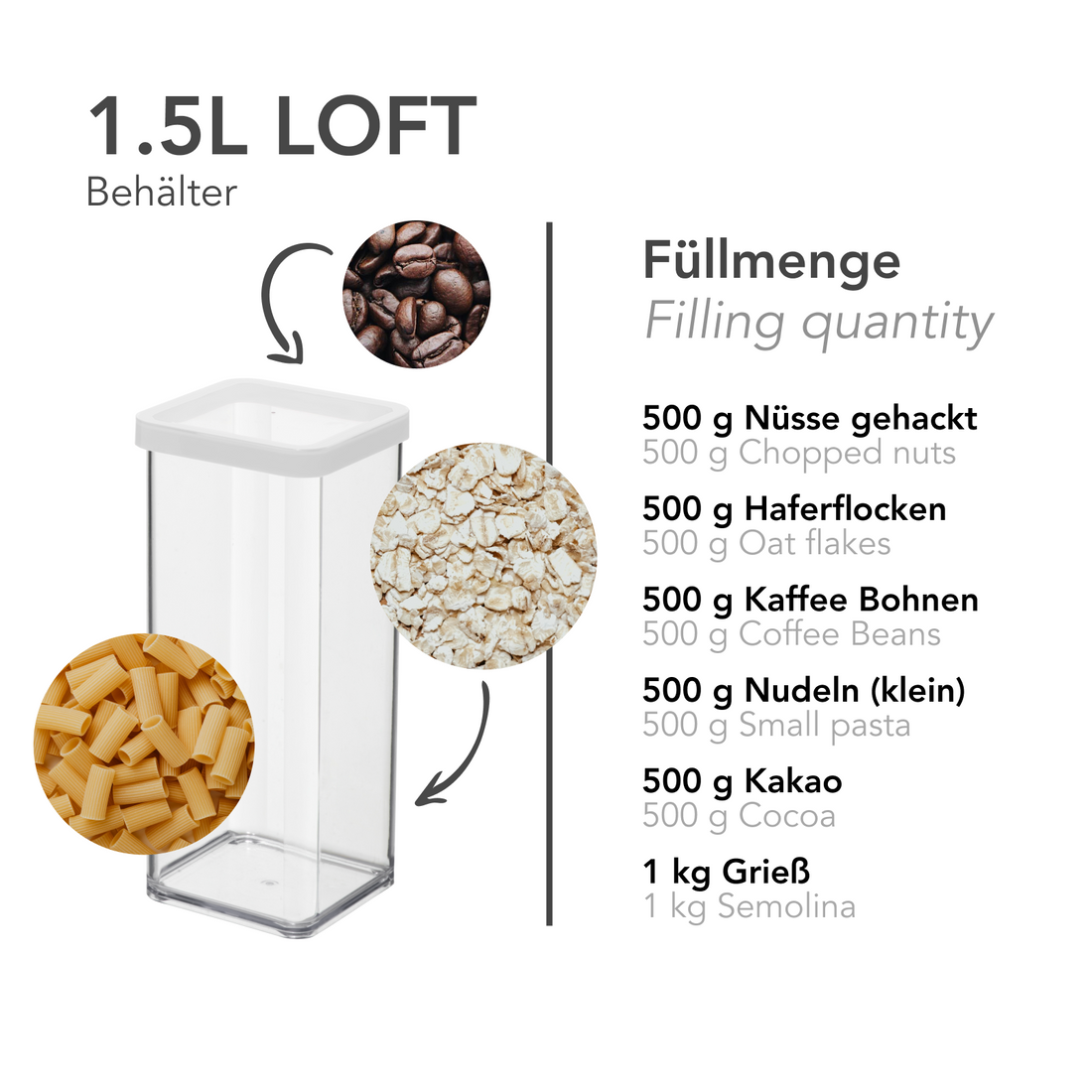 Premium Storage Container 1.5L LOFT