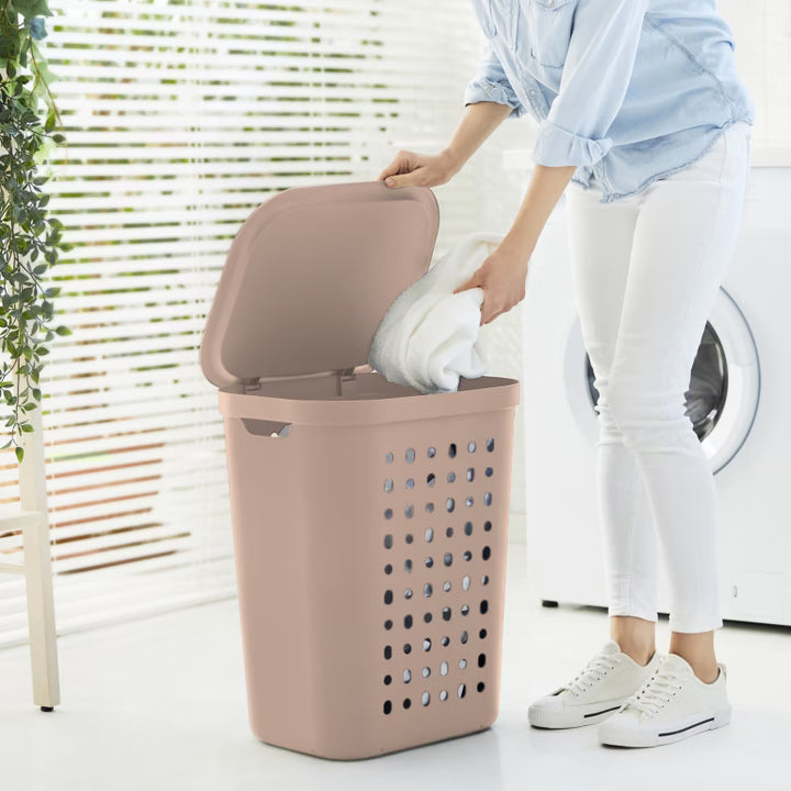 Rotho Jona Panier a Linge 55L ROSE