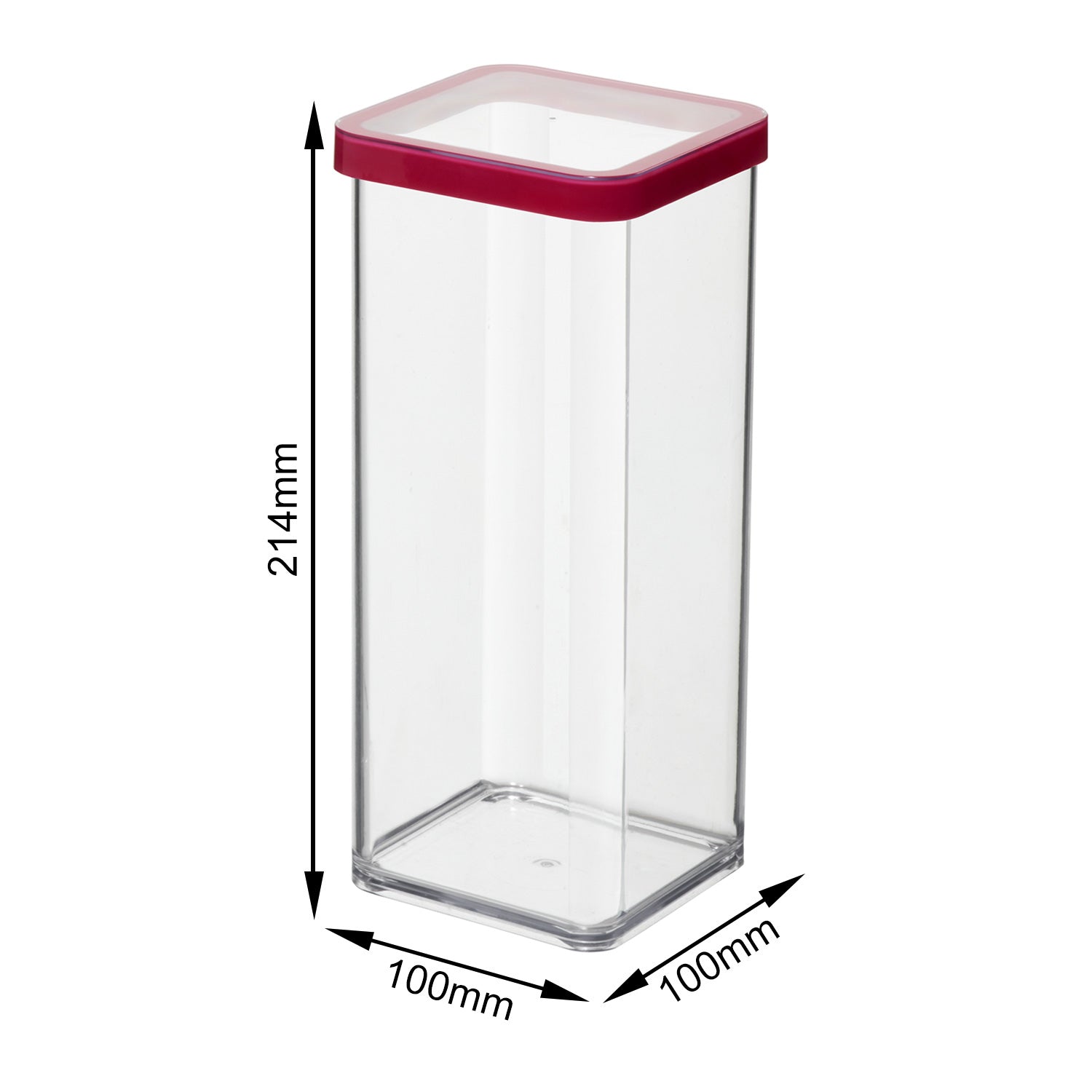 LOFT 1,5 TRANSPARENT COUVERCLE ROUGE