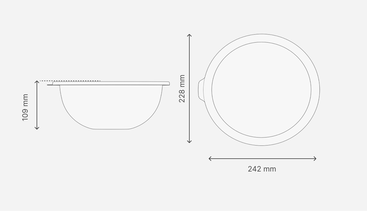 Bol 4,8 l avec couvercle CARUBA