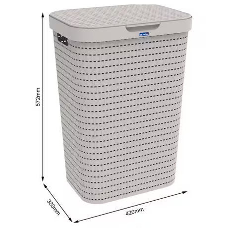 Country panier à linge 55 L Cappucino
