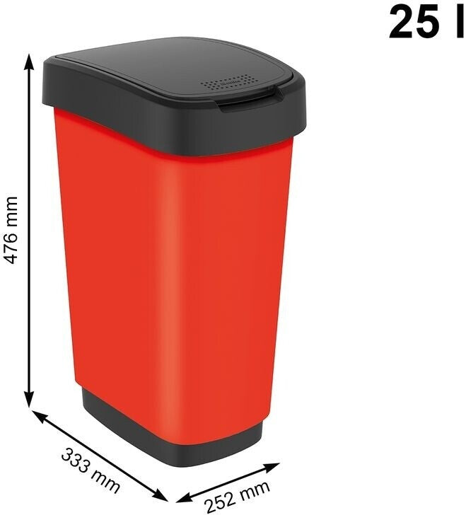 Rotho Twist 25L ROUGE